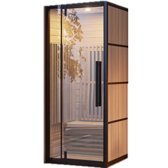 Hemlock 1 Person Far Infrared Sauna Supplier –  Moon sauna room – LOYUAN Featured Image