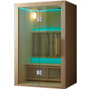 New Double Room Dry Infrared Steam Sauna Room with Glass Door for Sale