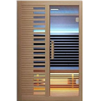New Double Room Dry Infrared Steam Sauna Room with Glass Door for Sale